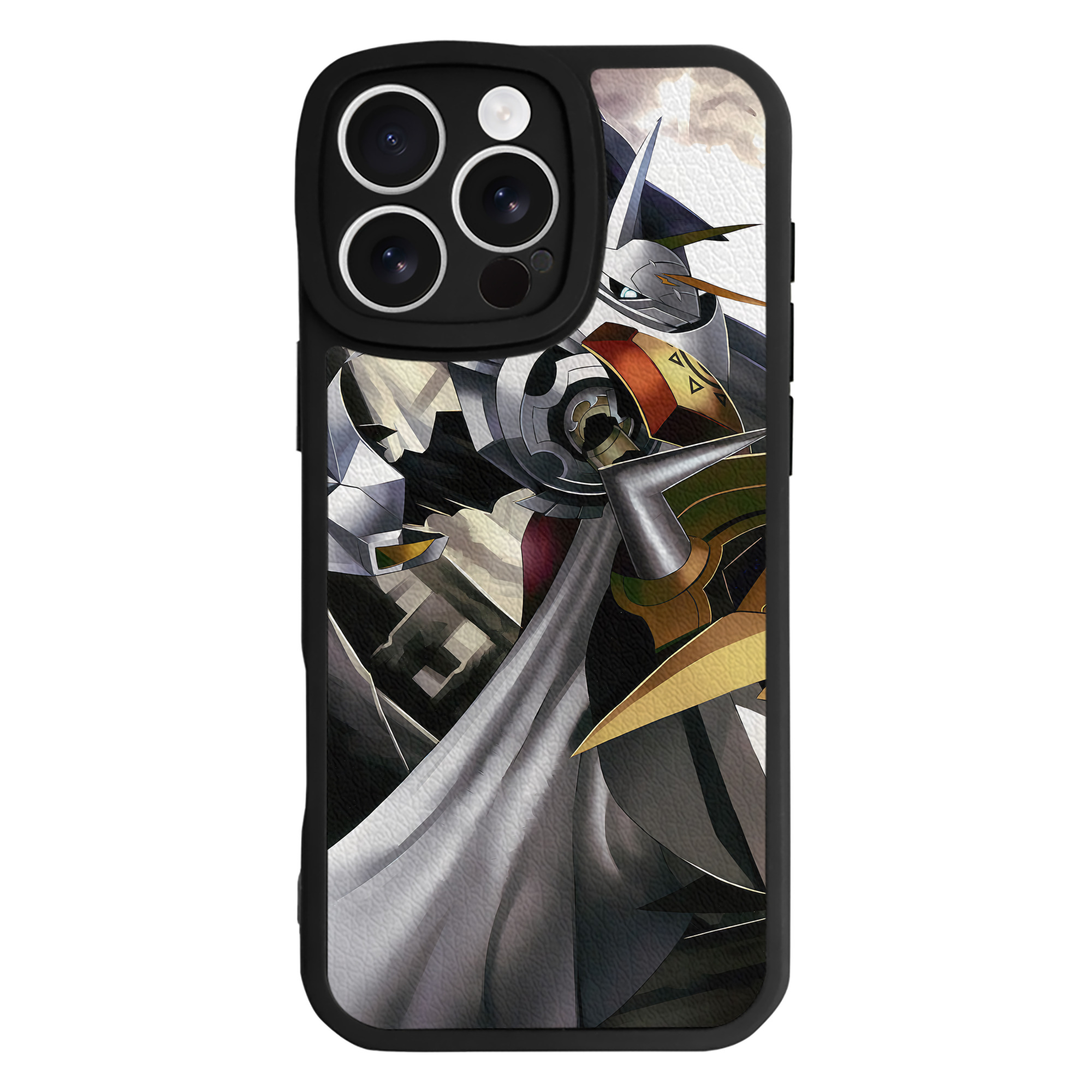 （画像用） Digimon デジタルモンスター/デジモン 【iPhone 16シリーズ対応】シリコンスマホケース（レザー調） 材質：シリコン